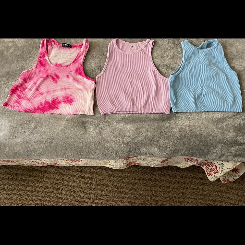 left to right : shein(size  L) shein ( size M) , shein ( size M)